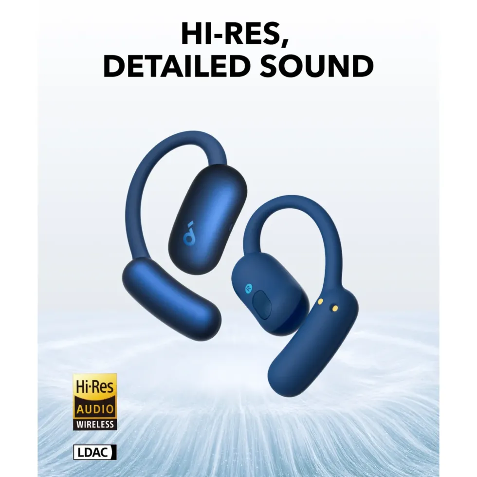 Soundcore AeroFit 2 Open-Ear-hodetelefoner Mørkeblå