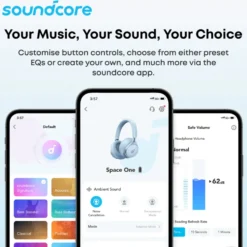 Soundcore AeroFit 2 Pro open ear-hodetelefoner med støyreduksjon Svart