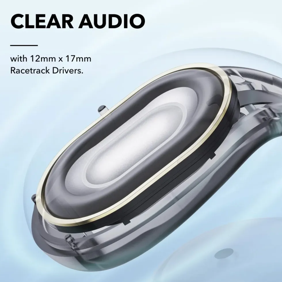 Soundcore C30i open ear-hodetelefoner med clip-on-design Svart