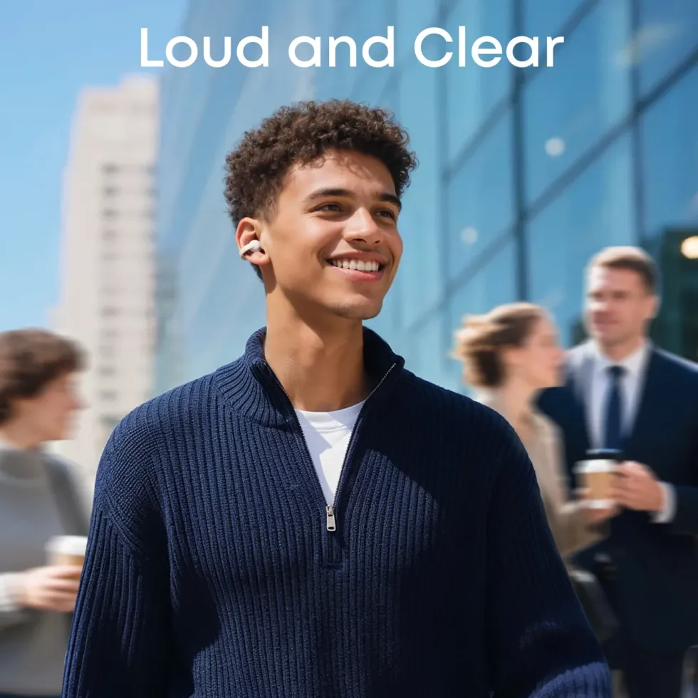 Soundcore C50i trådløse open ear-hodetelefoner Hvit