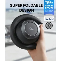 Soundcore Space One Pro Trådløse ANC-hodetelefoner Jet Black