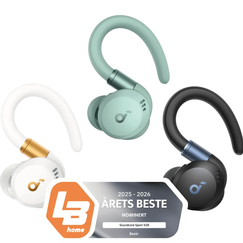 Soundcore Sport X20 trådløse hodetelefoner med støyreduksjon Svart