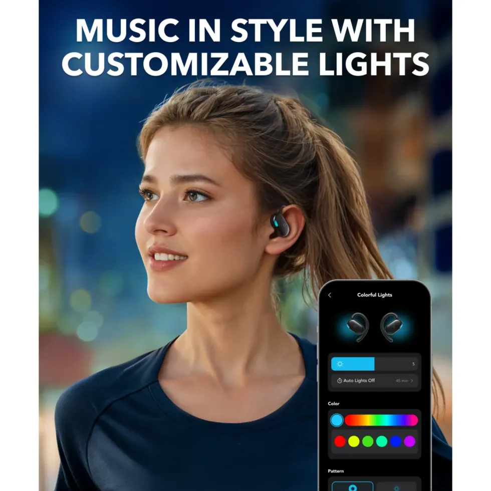 Soundcore V20i Open-Ear hodetelefoner svart