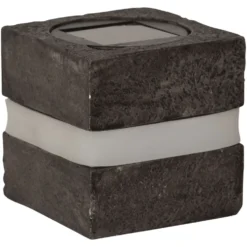 Star Trading Stonecube Hagesbelysning med solceller 2-pk.