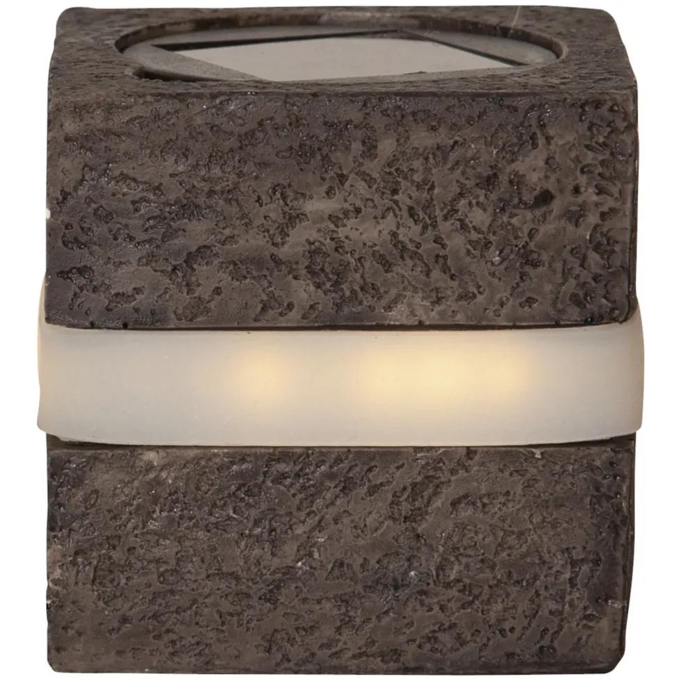 Star Trading Stonecube Hagesbelysning med solceller 2-pk.