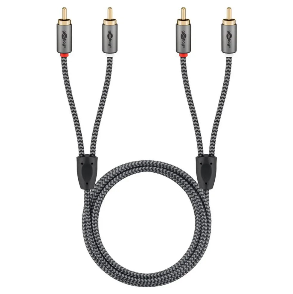 Stereo RCA-kabel 0,5 m