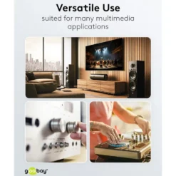 Stereo RCA-kabel 0,5 m