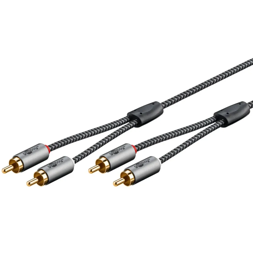 Stereo RCA-kabel 0,5 m