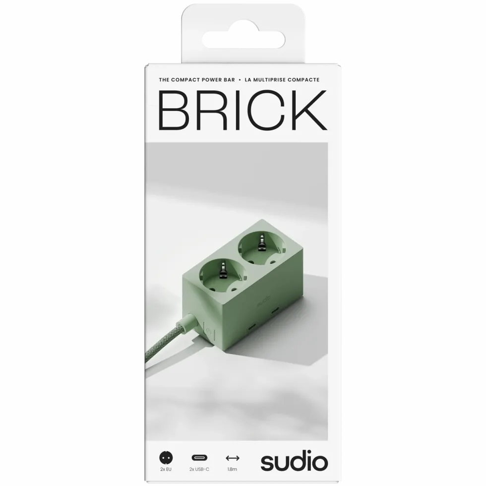 Sudio Brick grenuttak med GaN-lading 30 W Grønn