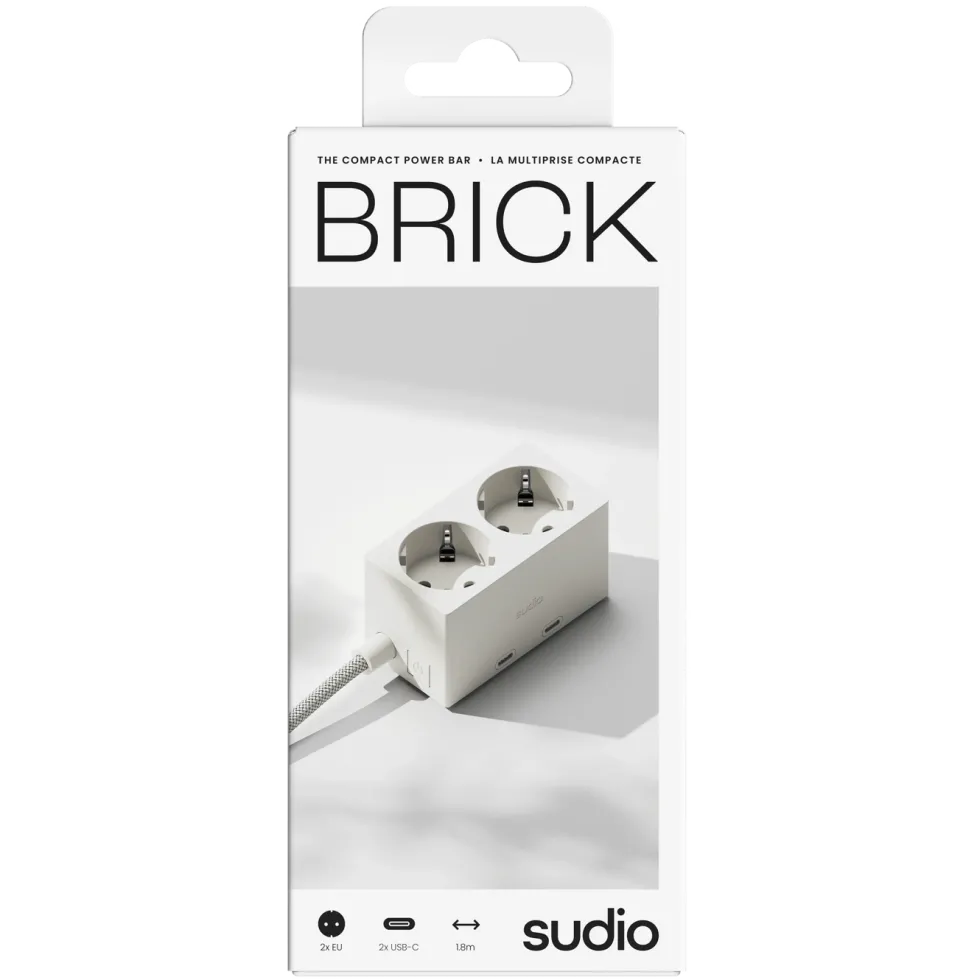 Sudio Brick grenuttak med GaN-lading 30 W Hvit