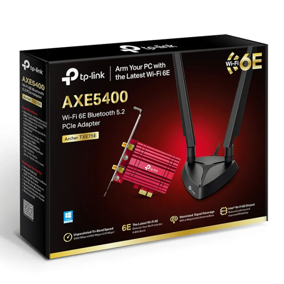 TP-Link Archer TXE75E PCI-express-nettverkskort AXE5400