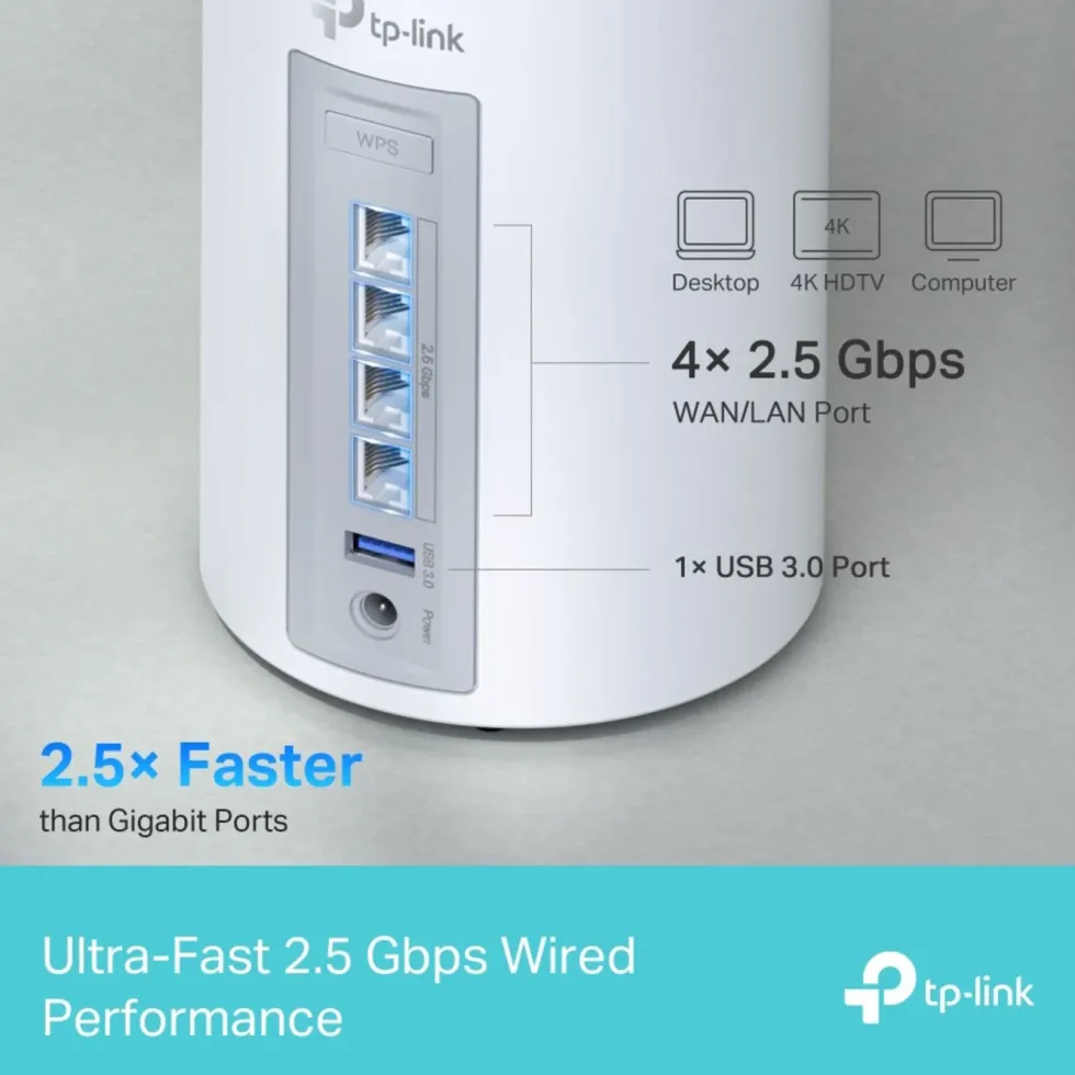 TP-Link Deco BE65 BE9300 Wifi 7 mesh-ruter 2-pk.