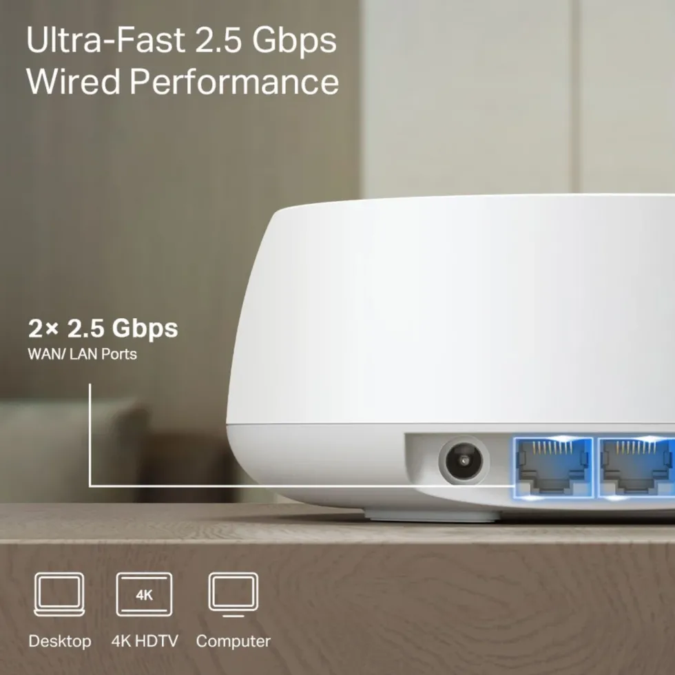 TP-Link Deco BE25 Mesh-node med Wifi 7 BE3600 1-pack