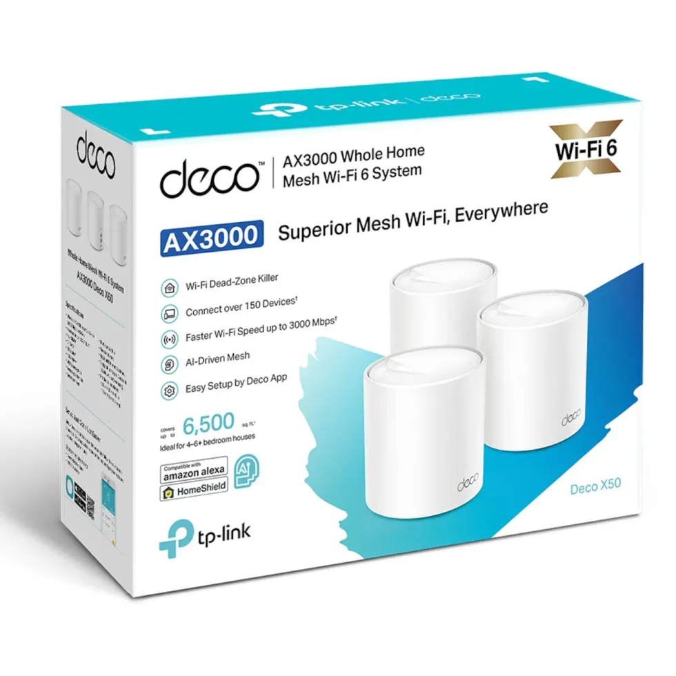 TP-Link Deco X50 AX3000 3-pk.