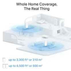 TP-Link Deco XE200 Mesh-system med Wifi 6E AXE11000 2-pk.