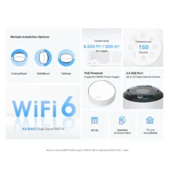 TP-Link Deco X50-PoE AX3000 3-pk.