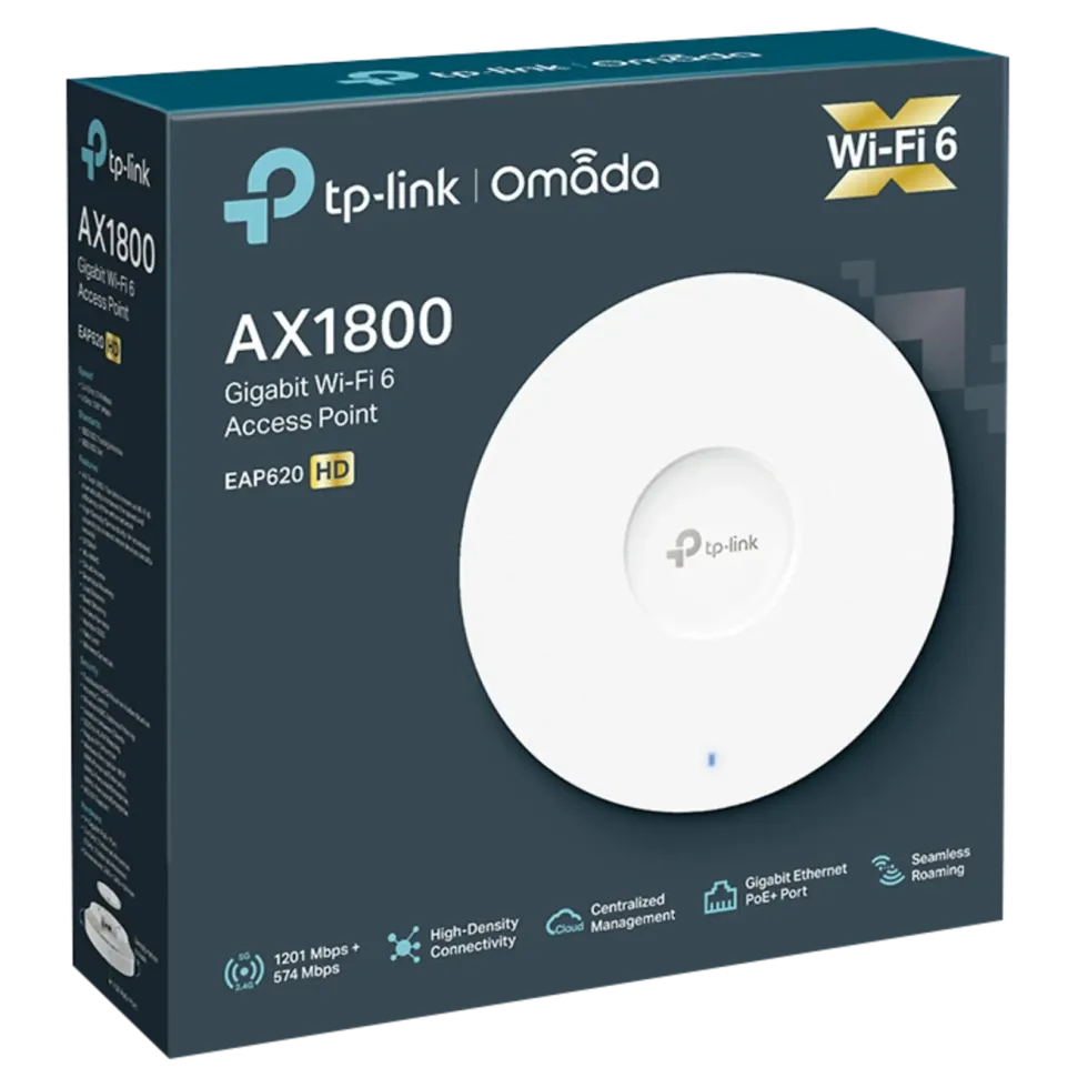 TP-Link Omada EAP620 HD Wifi 6 Roaming-aksesspunkt AX1800