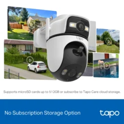 TP-Link Tapo C545D Overvåkingskamera med doble linser 2K, IP66, wifi
