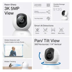 TP-Link Tapo C230 Pan/Tilt AI Overvåkingskamera