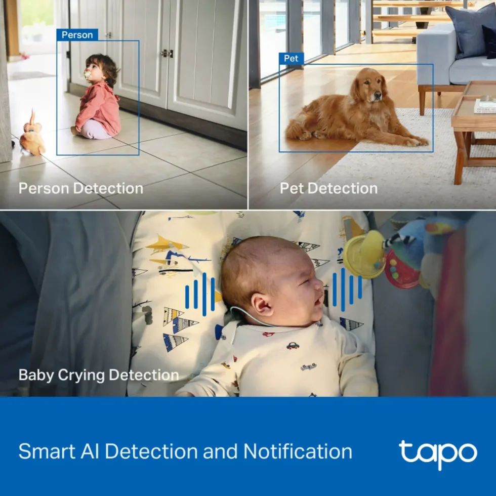 TP-Link Tapo C260 Pan/Tilt AI Overvåkingskamera