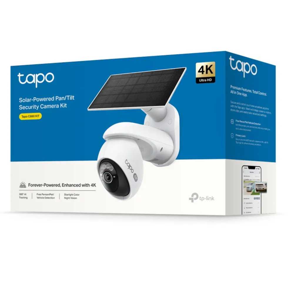 TP-Link Tapo C660 Solcelledrevet 4K overvåkingskamera