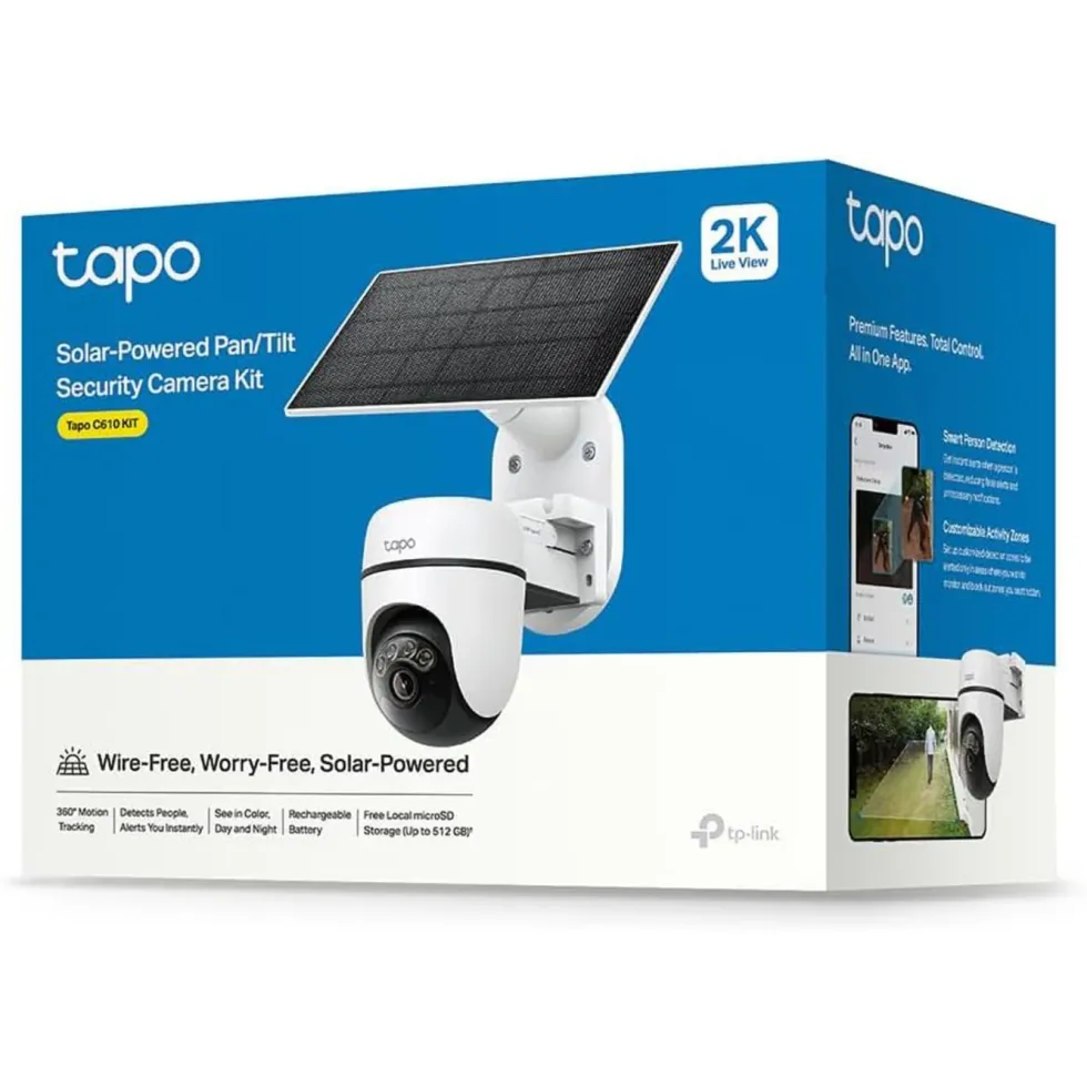 TP-Link Tapo C610 Solcelledrevet Pan/Tilt overvåkingskamera