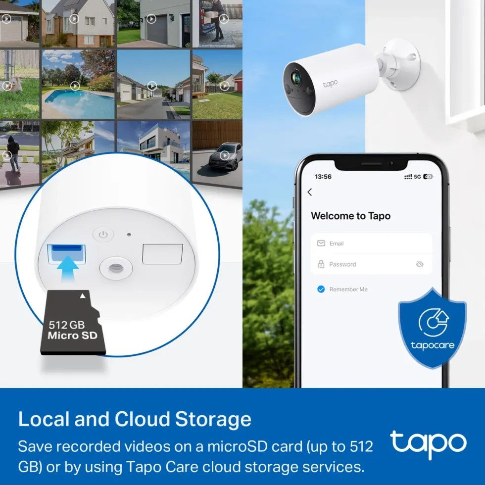 TP-Link Tapo C410 Solcelledrevet overvåkingskamera