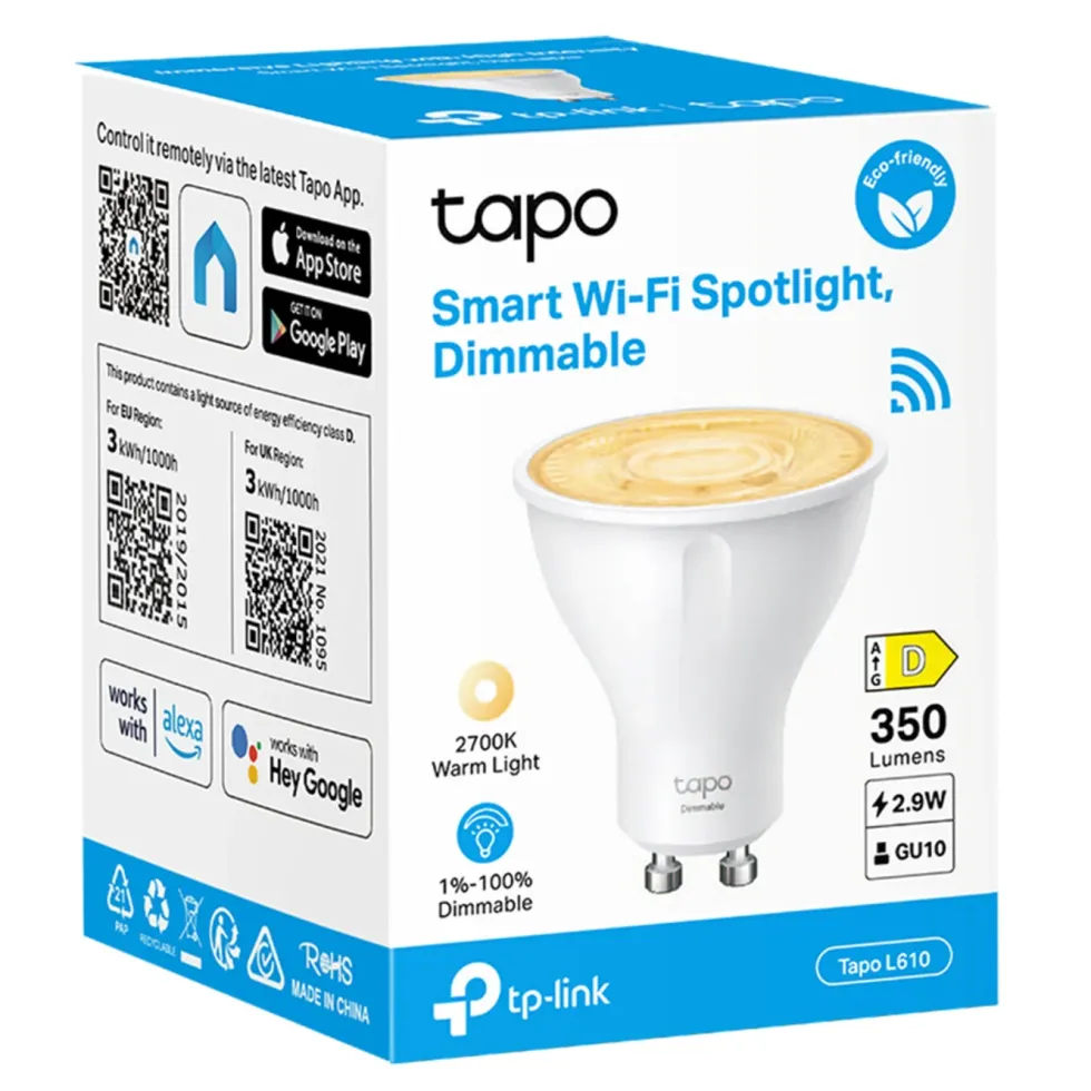 TP-Link Tapo L610 – Smart LED-pære GU10