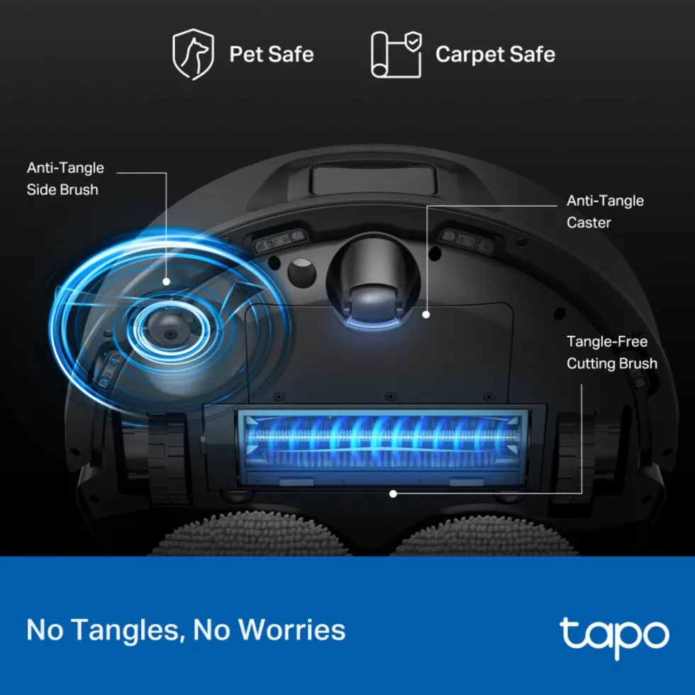 TP-Link Tapo RV50 Pro Omni – Robotstøvsuger med basestasjon