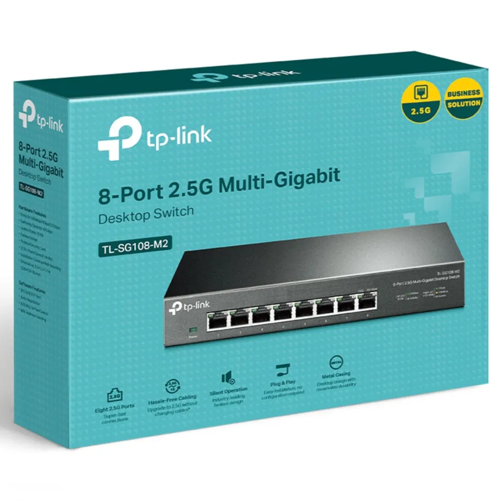 TP-Link TL-SG108-M2 Gigabitswitch 8 porter 2,5 Gb/s