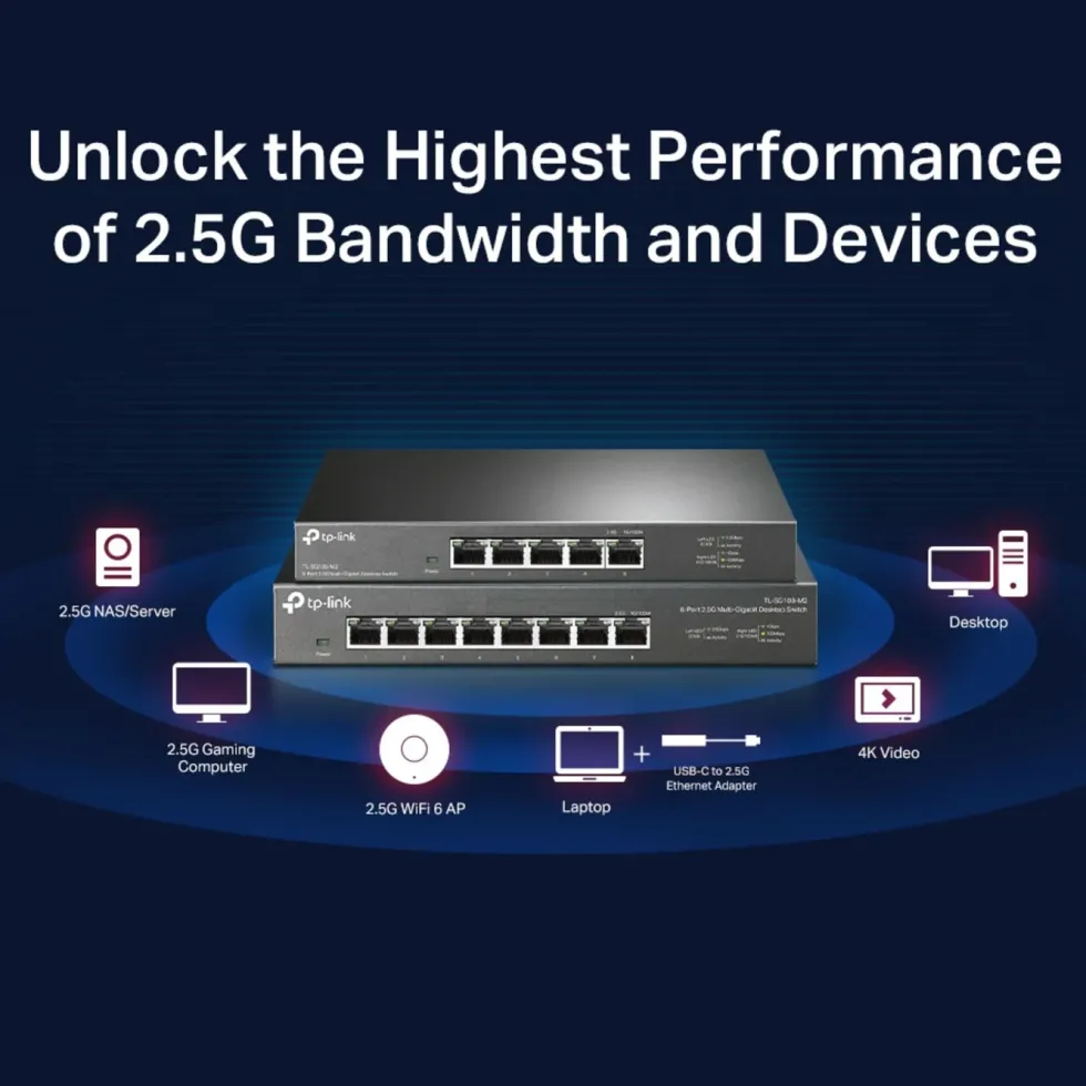 TP-Link TL-SG105-M2 5-porters 2,5 gigabitswitch