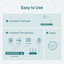 TP-Link TL-SG1008P PoE+-gigabitswitch 8 porter