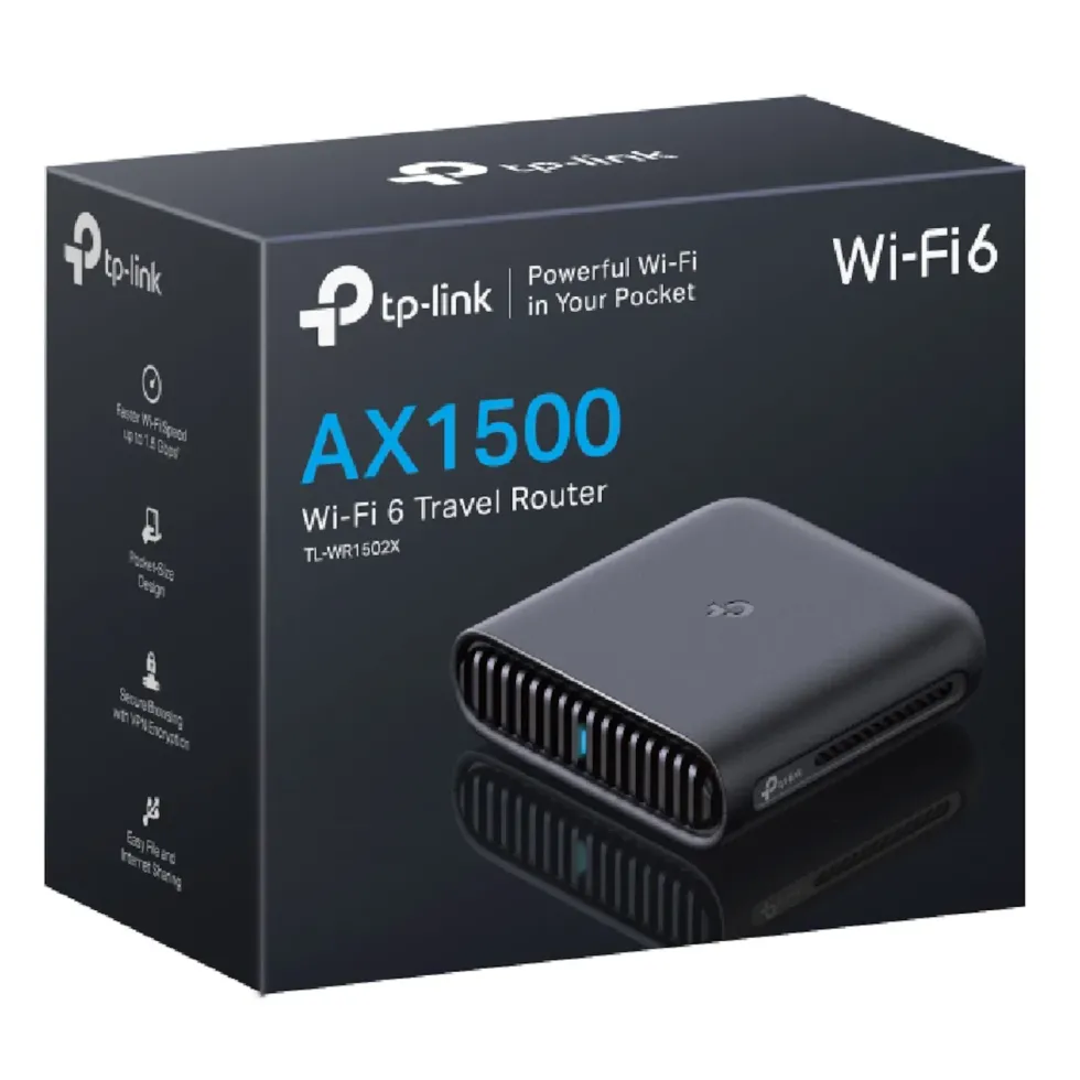 TP-Link TL-WR1502X reiseruter AX1500 Wifi 6