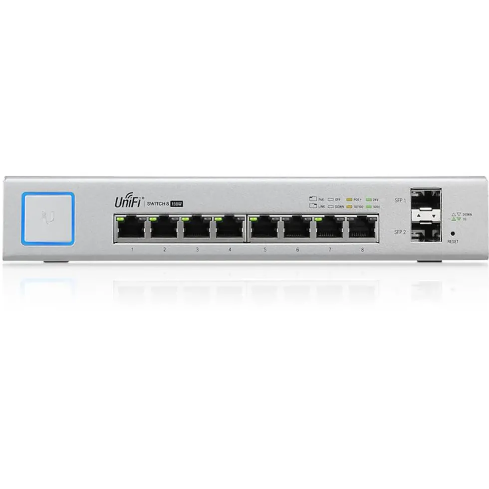 Ubiquiti Unifi US-8-150W POE-gigabitswitch 8 porter