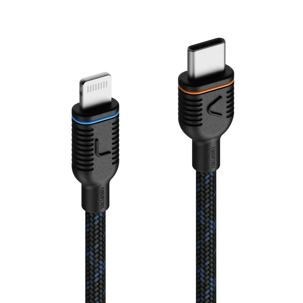 Unisynk Magnetisk USB-C til Lightning-kabel 2 m