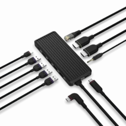 Unisynk USB-C-Hub 10 porter for to skjermer Windows