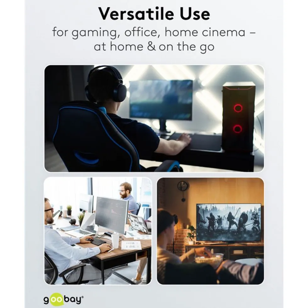 USB-C-adapter med 90° horisontal vinkel – USB4