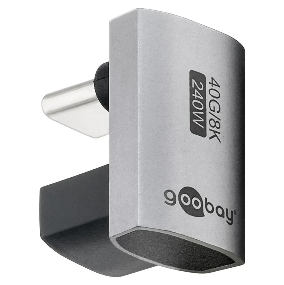 USB-C-adapter 180° U-formet med USB4-støtte