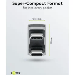 USB-C-adapter 180° U-form med USB4