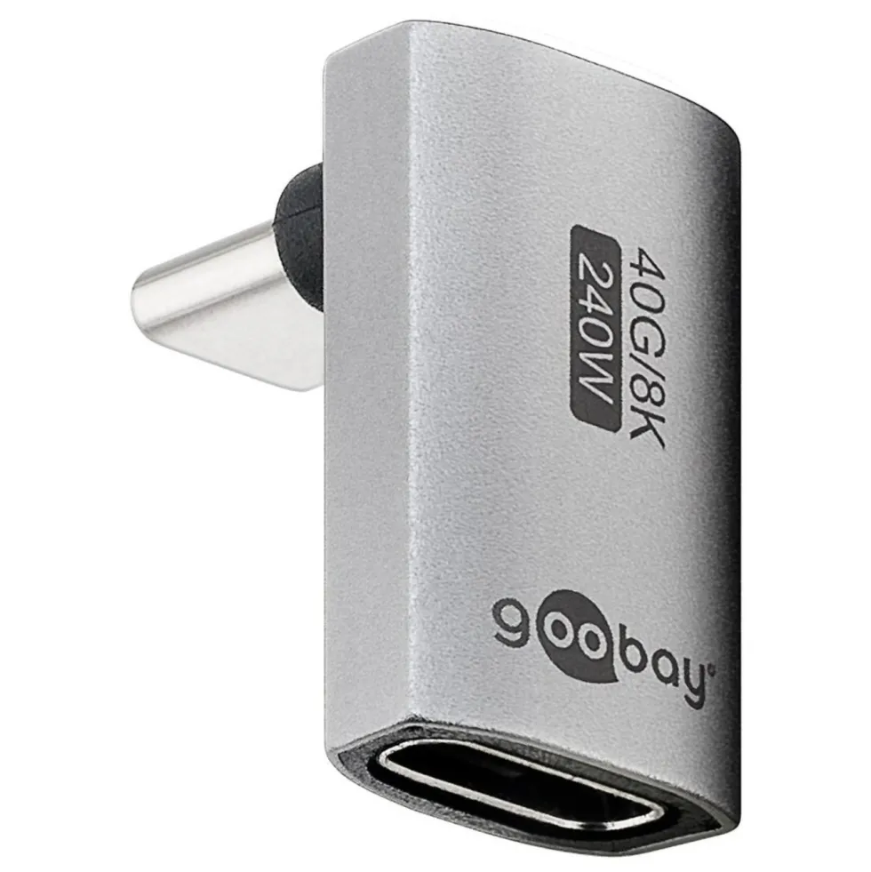 USB-C-adapter 90° vinklet med USB4-støtte