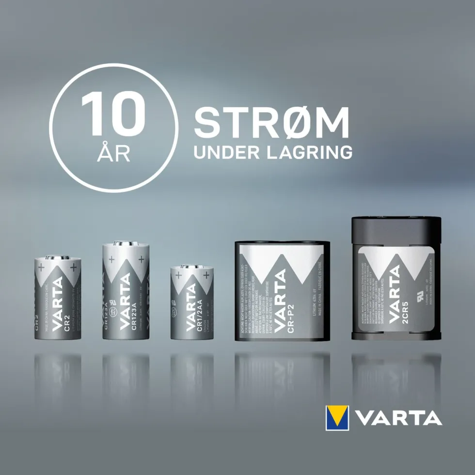 Varta Litiumbatteri CR123A 2-pk.