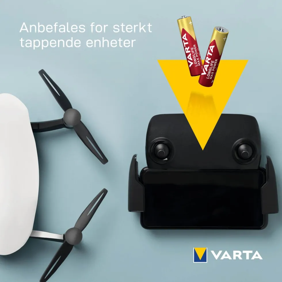 Varta Longlife Max Power AAA-batterier 4-pk.
