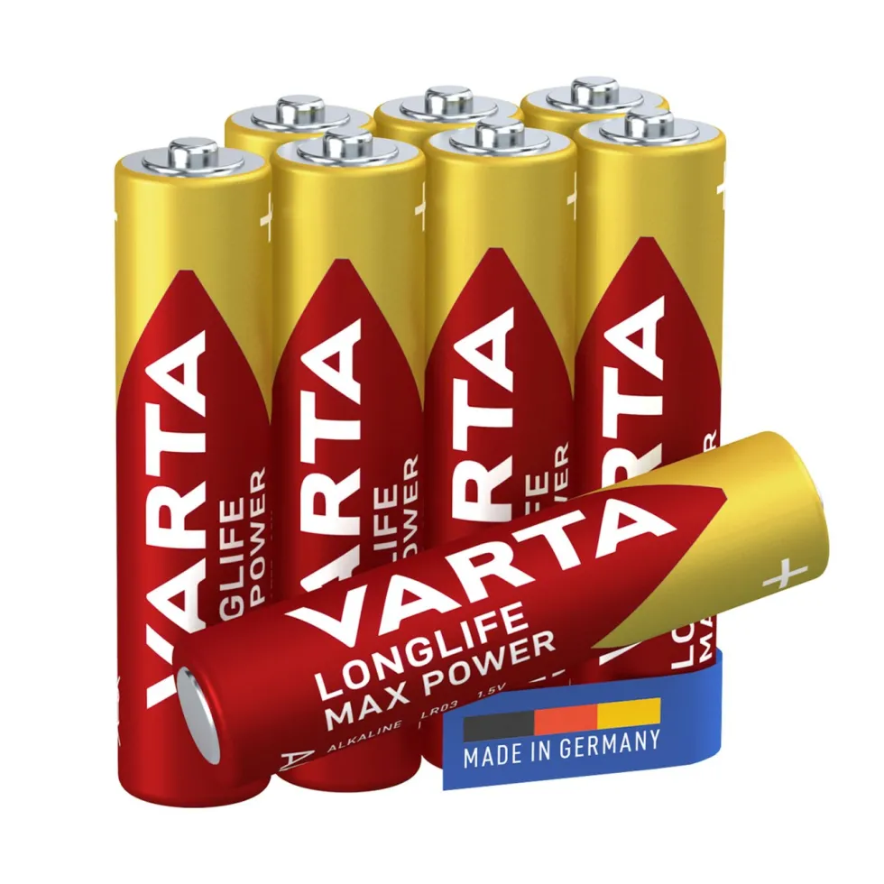 Varta Longlife Max Power AAA-batterier 8-pk.