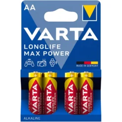 Varta Longlife Max Power AA-batterier 4-pk.