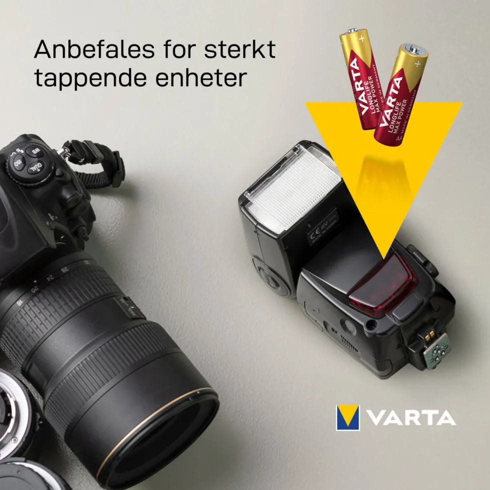 Varta Longlife Max Power AA-batterier 4-pk.