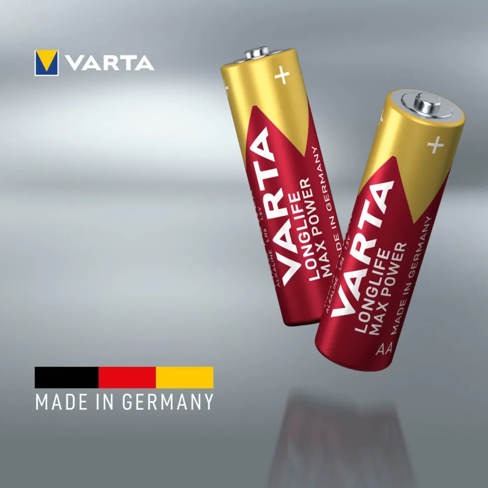 Varta Longlife Max Power AA-batterier 4-pk.