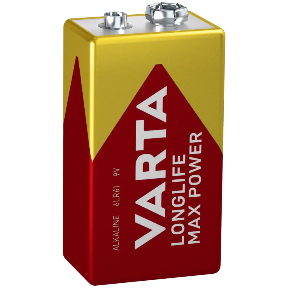 Varta Longlife Power Alkaliskt 9 V-batteri 1-pk.