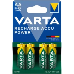 Varta Oppladbare AA-batterier 2600 mAh 4-pk.