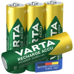 Varta Oppladbare AA-batterier 2600 mAh 4-pk.