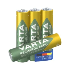 Varta Recharge Recycled AAA-batterier 800 mAh 4-pk.